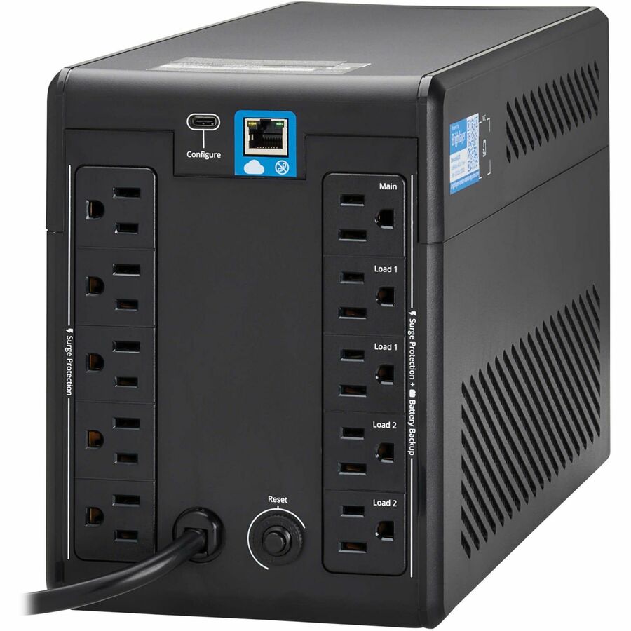Alternate-Image2 Image for Eaton Tripp Lite Series 1000VA 600W 120V Line-Interactive Cloud-Connected UPS with Remote Monitoring - 10 NEMA 5-15R Outlets (5 Surge + 5 Surge and Battery Backup), LCD, 5-15P Plug, Tower