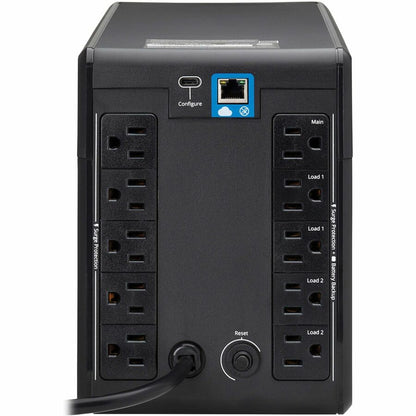 Alternate-Image4 Image for Eaton Tripp Lite Series 1000VA 600W 120V Line-Interactive Cloud-Connected UPS with Remote Monitoring - 10 NEMA 5-15R Outlets (5 Surge + 5 Surge and Battery Backup), LCD, 5-15P Plug, Tower