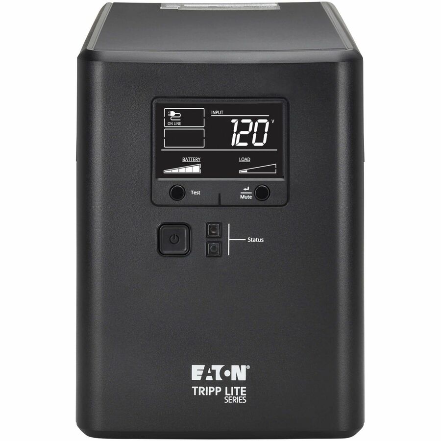 Front Image for Eaton Tripp Lite Series 1000VA 600W 120V Line-Interactive Cloud-Connected UPS with Remote Monitoring - 10 NEMA 5-15R Outlets (5 Surge + 5 Surge and Battery Backup), LCD, 5-15P Plug, Tower