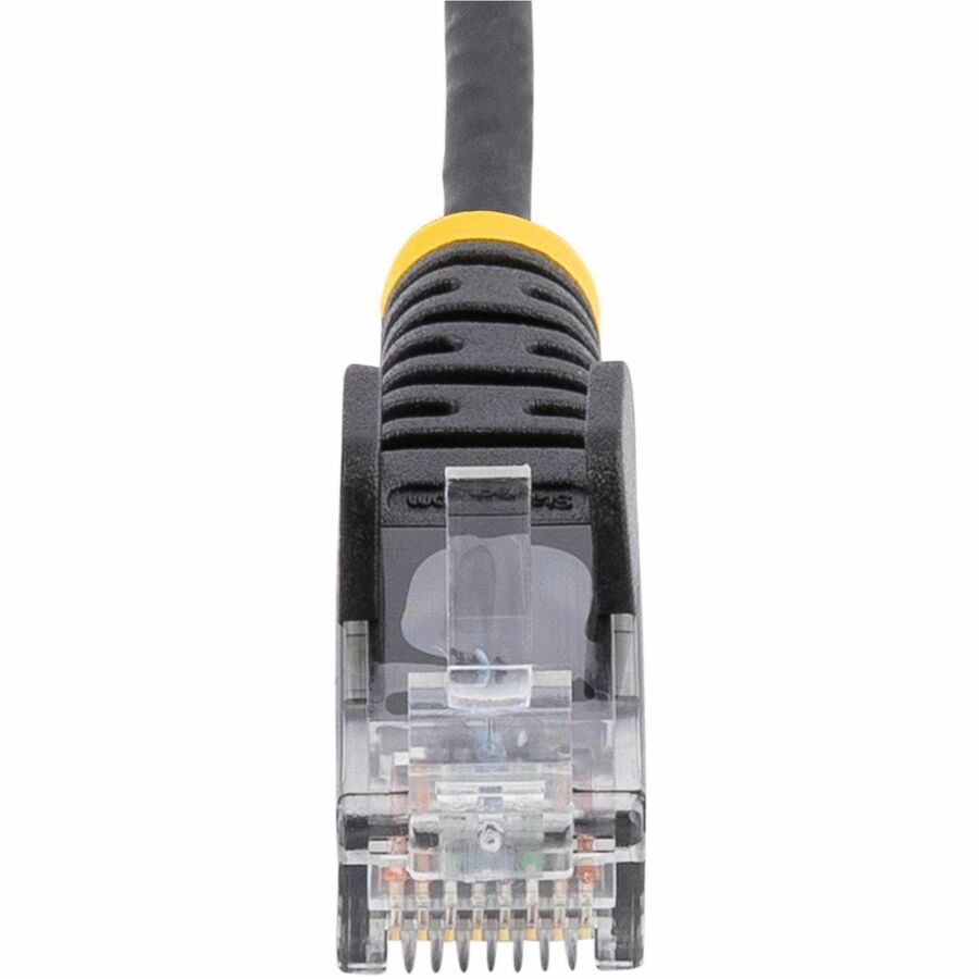 Alternate-Image9 Image for StarTech 25ft Black Slim CAT6 Ethernet Cable, Slim Snagless RJ45, UTP, LSZH, 28AWG Bare Copper, Slim Network Patch Cord