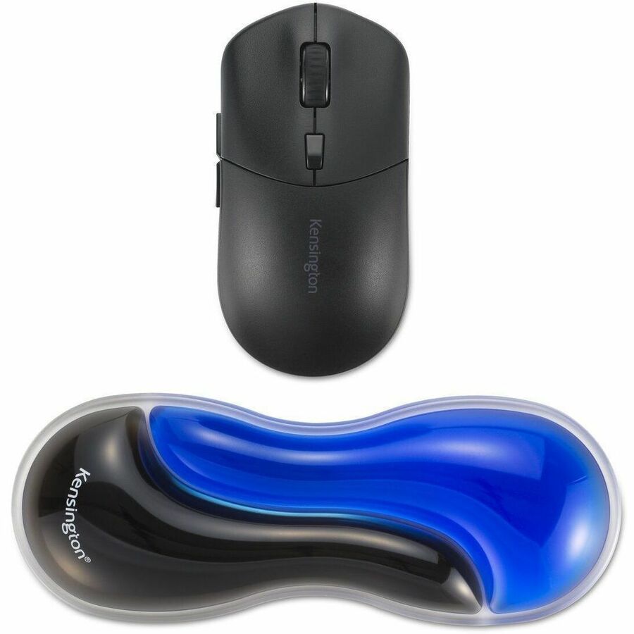 Alternate-Image1 Image for Kensington Slim Duo Gel Mouse/Trackball Wrist Rest - Blue