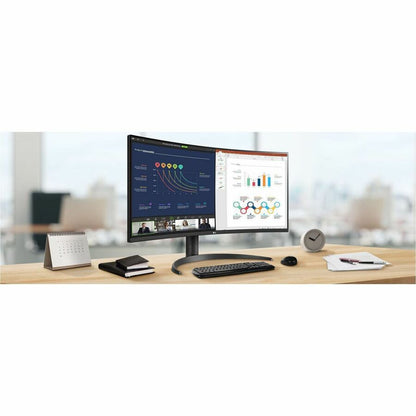 Life-Style Image for LG Ultrawide 34WR55QK-B 34" Class UW-QHD Curved Screen LCD Monitor - 21:9