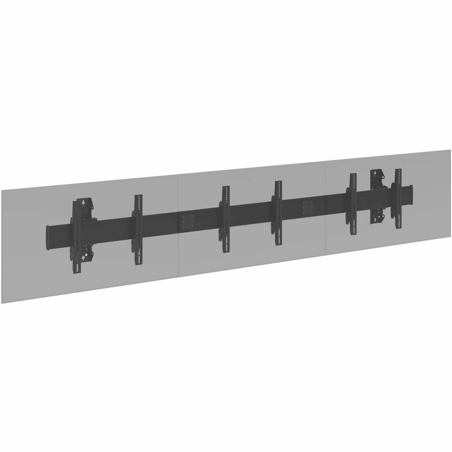 Alternate-Image1 Image for Chief Fusion Large 3x1 Modular Menu Board Wall Mount - For Displays 40-55˘ - Black