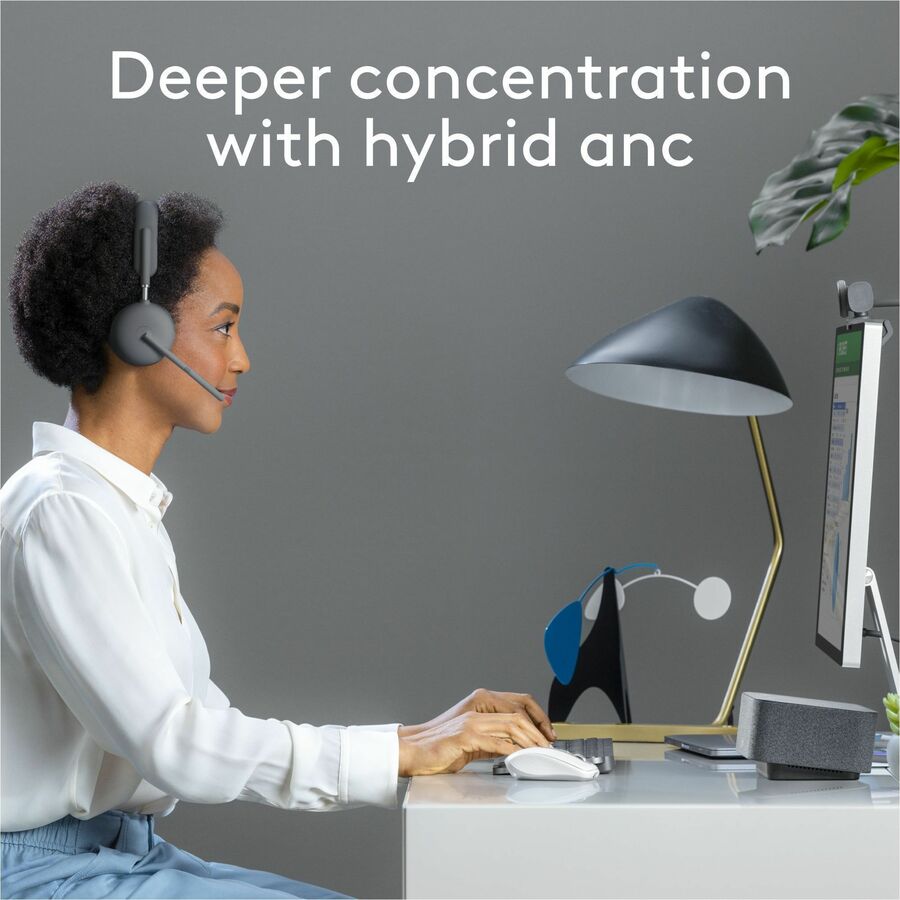 Alternate-Image4 Image for Logitech Zone Wireless 2 Noise Canceling Headset with Hybrid ANC, Native Bluetooth