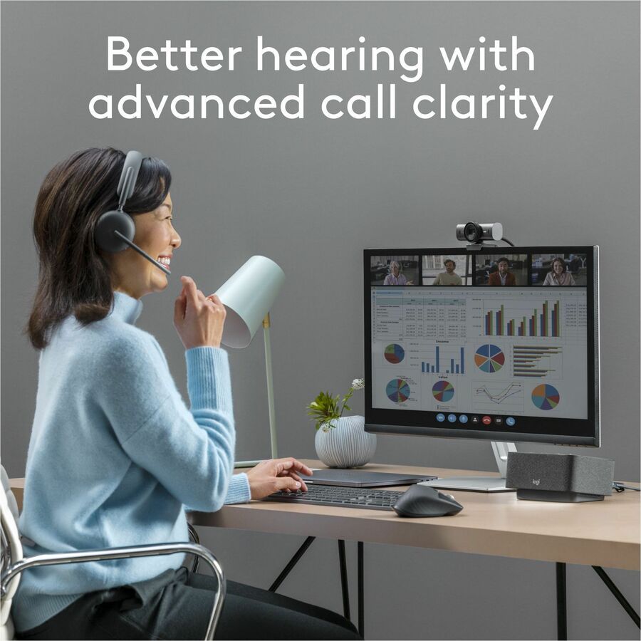 Alternate-Image2 Image for Logitech Zone Wireless 2 Noise Canceling Headset with Hybrid ANC, Native Bluetooth