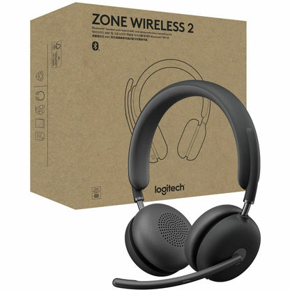 Main Image for Logitech Zone Wireless 2 Noise Canceling Headset with Hybrid ANC, Native Bluetooth