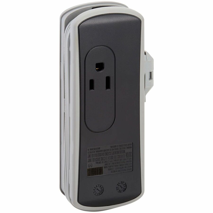 Alternate-Image3 Image for Eaton Tripp Lite Series Protect It! 2-Outlet Travel-Size Surge Protector - 5-15R Outlets, USB-C and USB-A Ports, 5-15P Input, Black