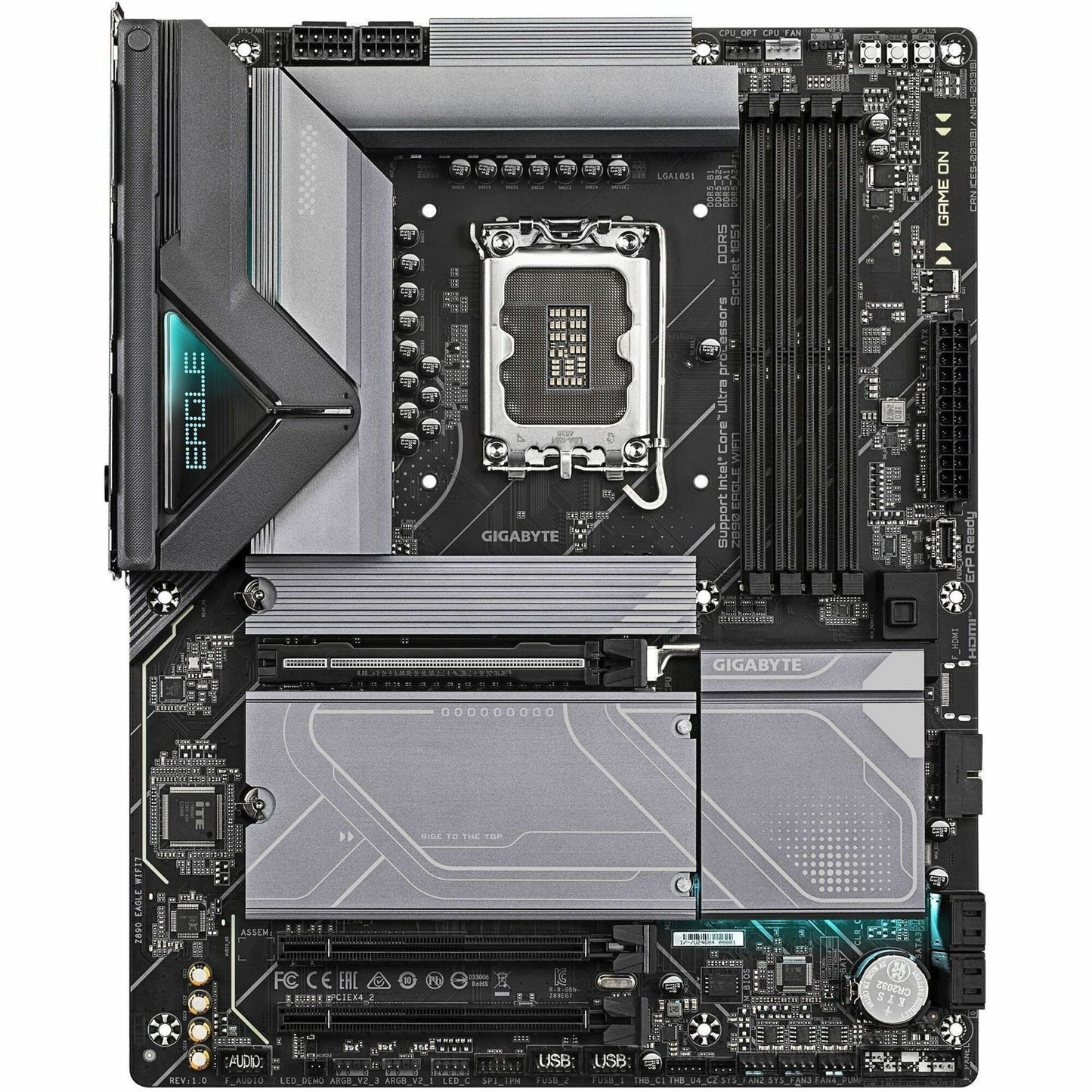 Main Image for GIGABYTE Ultra Durable Z890 EAGLE WIFI7 Gaming Desktop Motherboard - Intel Z890 Chipset - Socket LGA-1851 - ATX