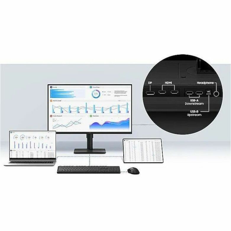 Alternate-Image5 Image for Samsung Essential S4 S27D402GAN 27" Class Full HD LCD Monitor - 16:9 - Black