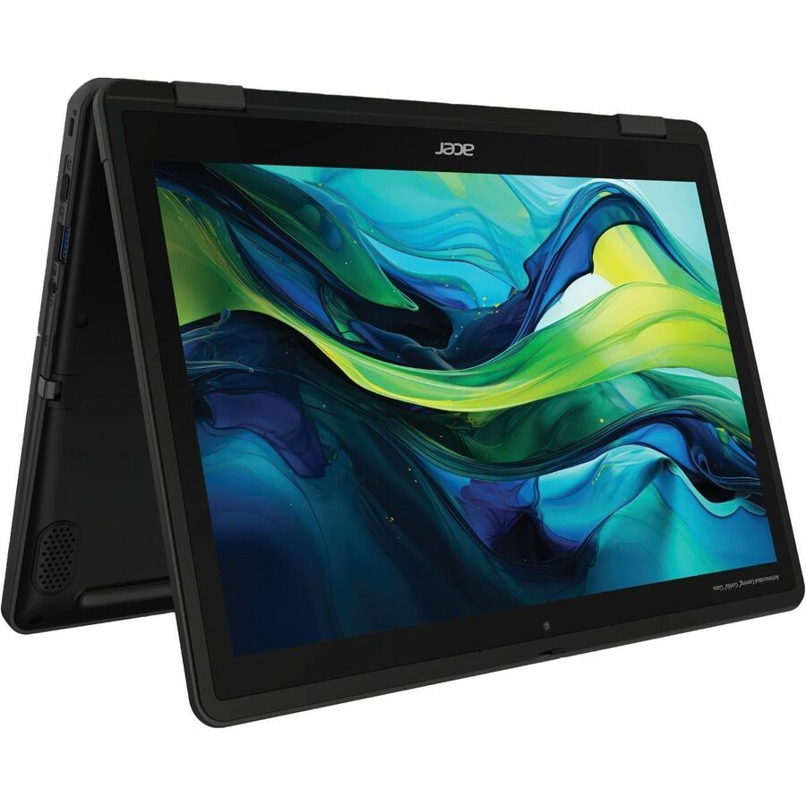 Alternate-Image1 Image for Acer TravelMate B3 Spin 12 B312R-31 TMB312R-31-C45D 12.2" Touchscreen Convertible 2 in 1 Notebook - WUXGA - 60 Hz - Intel N-Series N150 - 4 GB - 128 GB Flash Memory - English Keyboard - Black