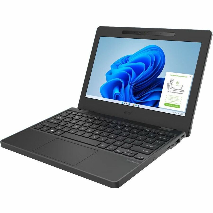 Left Image for Acer TravelMate B3 11 B311-34 TMB311-34-C6MZ 11.6" Notebook - HD - 60 Hz - Intel N-Series N150 - 4 GB - 128 GB Flash Memory - English Keyboard - Black