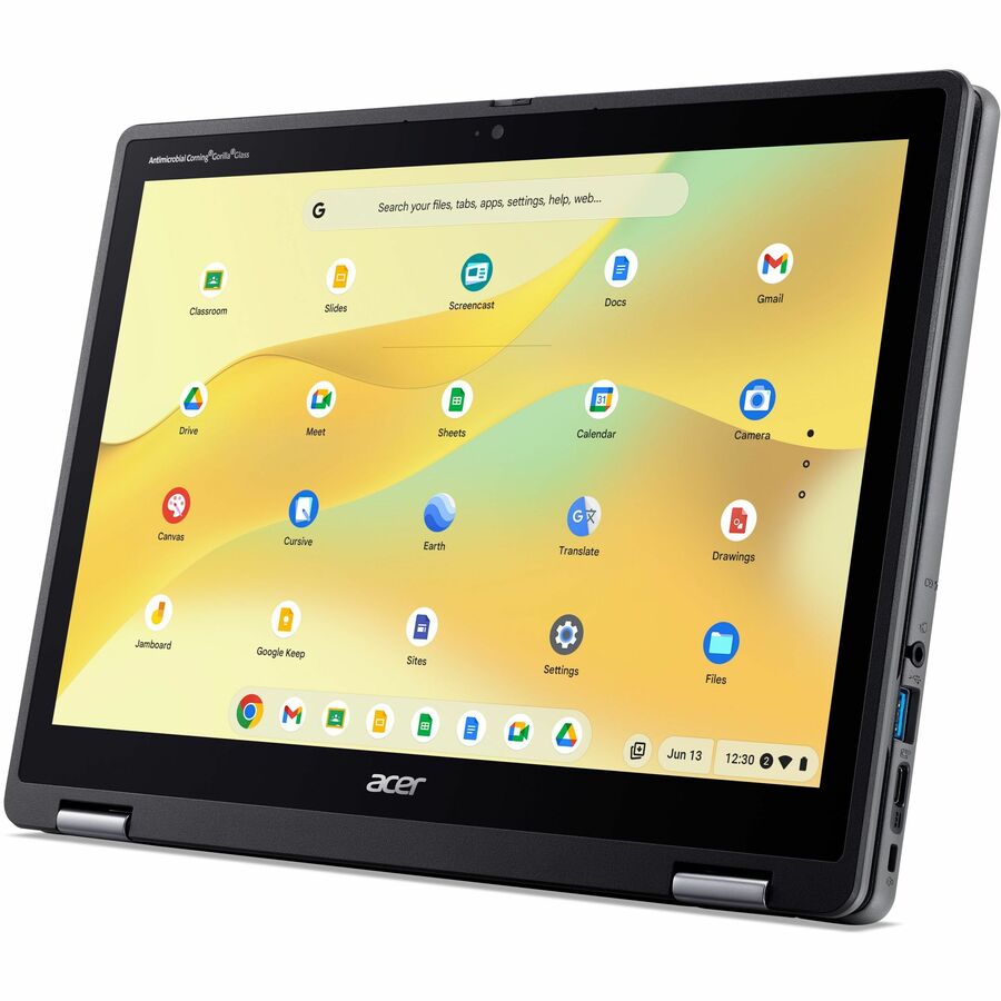 Alternate-Image9 Image for Acer Chromebook Spin 512 R857T R857T-C2Q8 12.2" Touchscreen Convertible 2 in 1 Chromebook - WUXGA - 60 Hz - Intel - 8 GB - 64 GB Flash Memory - English (US) Keyboard - Black