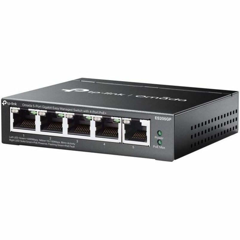 Alternate-Image2 Image for TP-Link Omada 5-Port Gigabit Easy Managed Switch with 4-Port PoE+