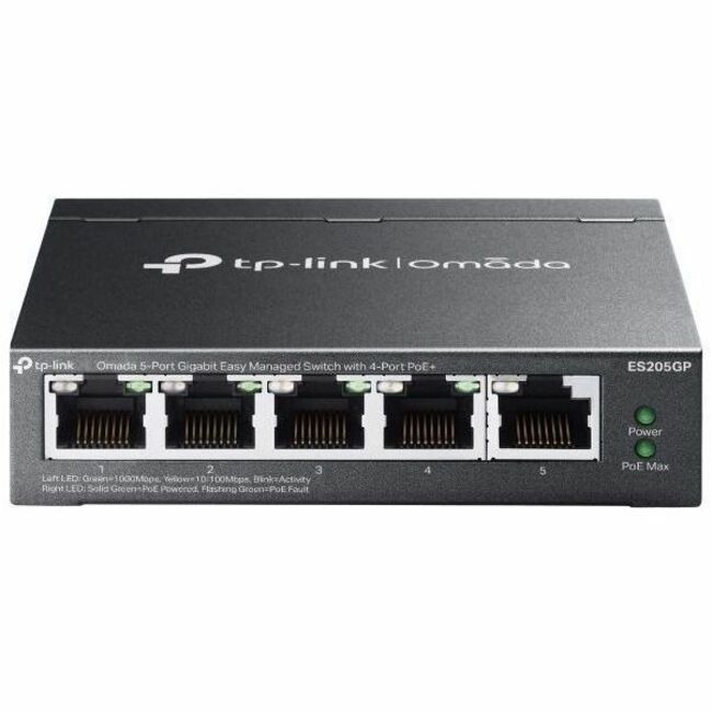 Main Image for TP-Link Omada 5-Port Gigabit Easy Managed Switch with 4-Port PoE+