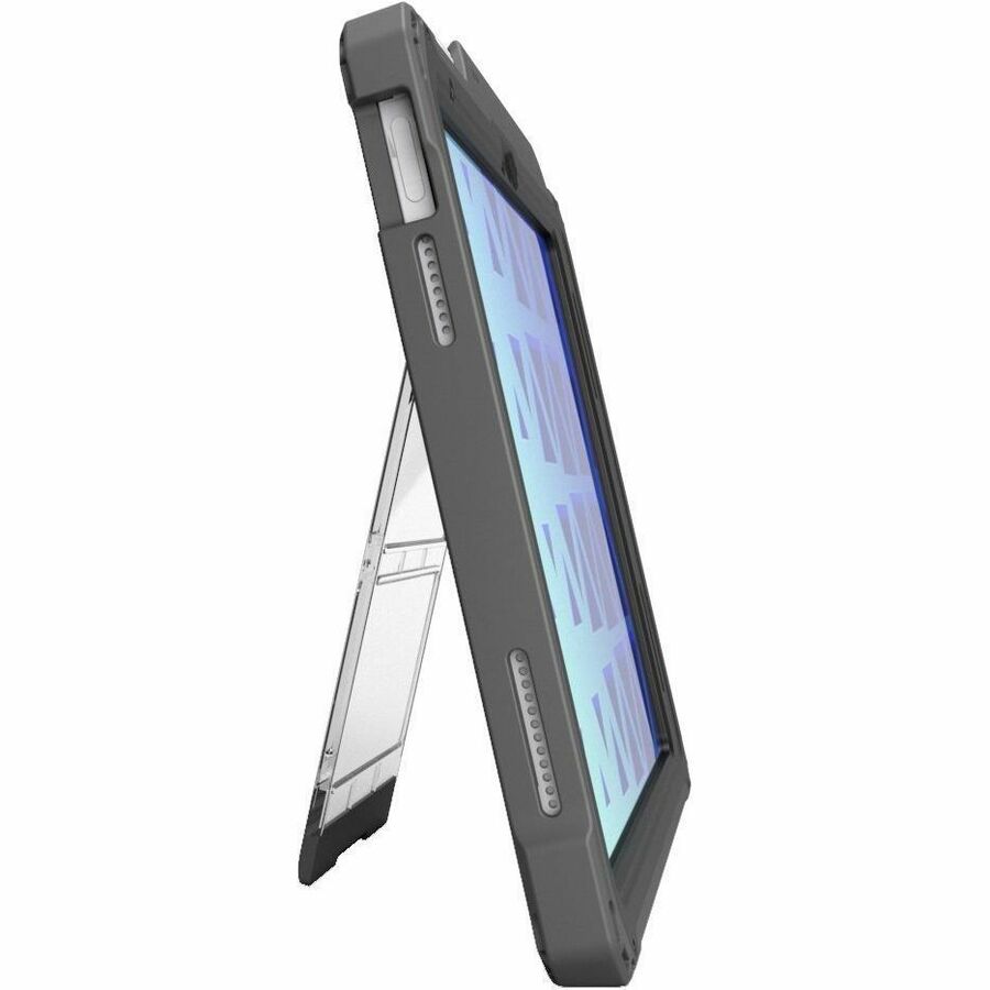 Alternate-Image7 Image for MAXCases Shield Extreme-X2 for iPad 10 10.9" w/3.5 mm Adapter and Tamper-Resistant Design (2022) (Black Bezel-Gray Case)