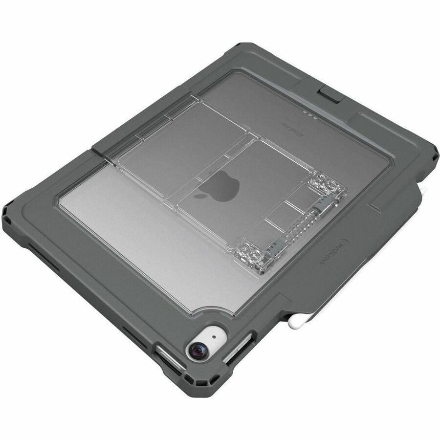 Right Image for MAXCases Shield Extreme-X2 for iPad 10 10.9" w/3.5 mm Adapter and Tamper-Resistant Design (2022) (Black Bezel-Gray Case)