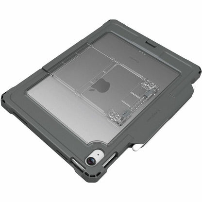 Right Image for MAXCases Shield Extreme-X2 for iPad 10 10.9" w/3.5 mm Adapter and Tamper-Resistant Design (2022) (Black Bezel-Gray Case)