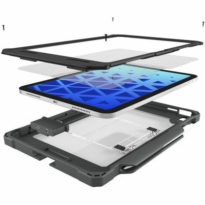 Main Image for MAXCases Shield Extreme-X2 for iPad 10 10.9" w/3.5 mm Adapter and Tamper-Resistant Design (2022) (Black Bezel-Gray Case)