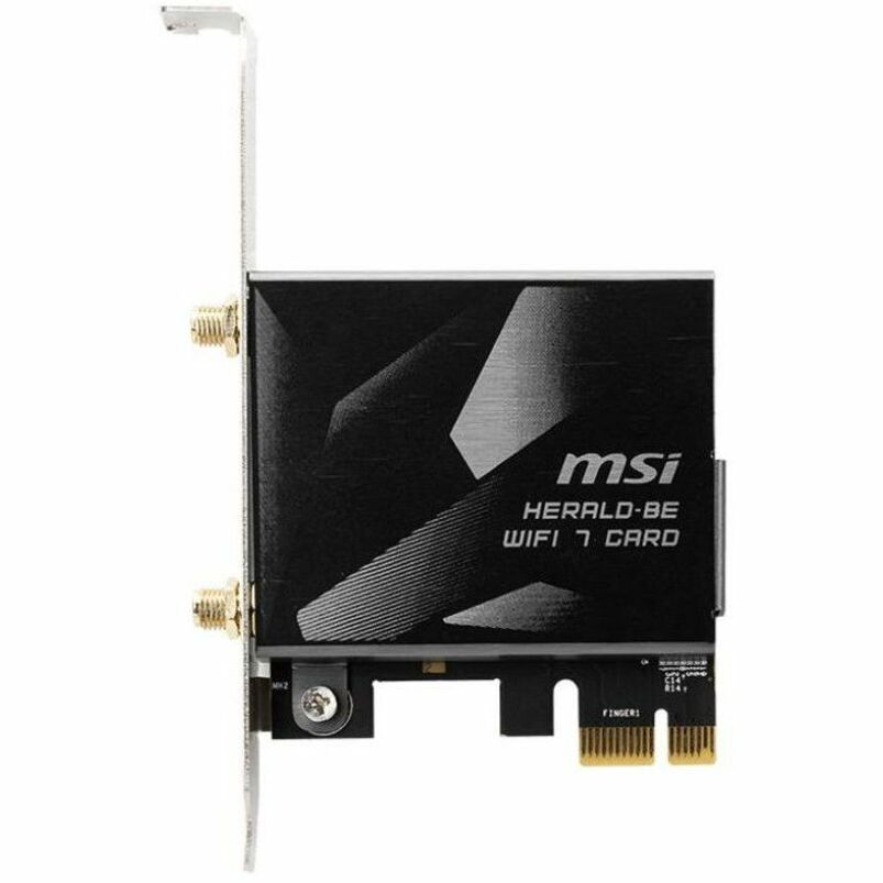 Front Image for MSI HERALD-BE IEEE 802.11be Bluetooth 5.4 Tri Band Wi-Fi/Bluetooth Combo Adapter