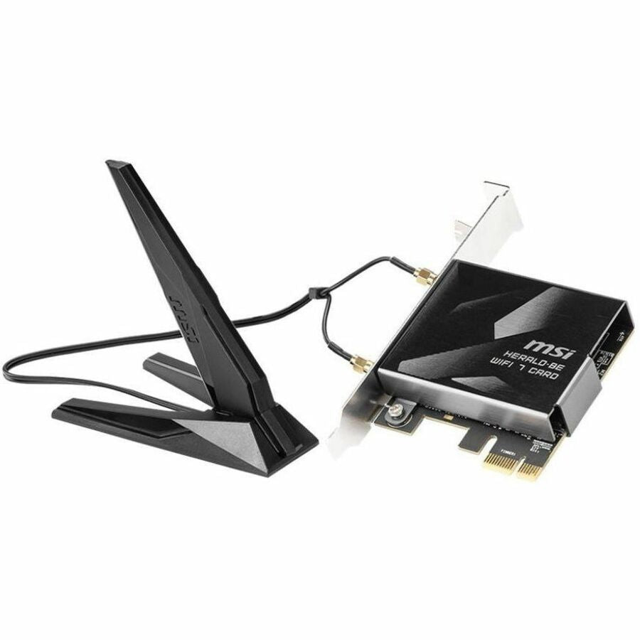 Main Image for MSI HERALD-BE IEEE 802.11be Bluetooth 5.4 Tri Band Wi-Fi/Bluetooth Combo Adapter