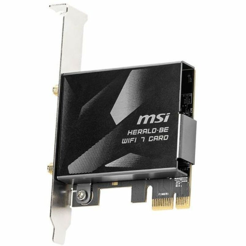 Left Image for MSI HERALD-BE IEEE 802.11be Bluetooth 5.4 Tri Band Wi-Fi/Bluetooth Combo Adapter