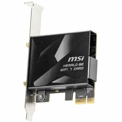 Left Image for MSI HERALD-BE IEEE 802.11be Bluetooth 5.4 Tri Band Wi-Fi/Bluetooth Combo Adapter