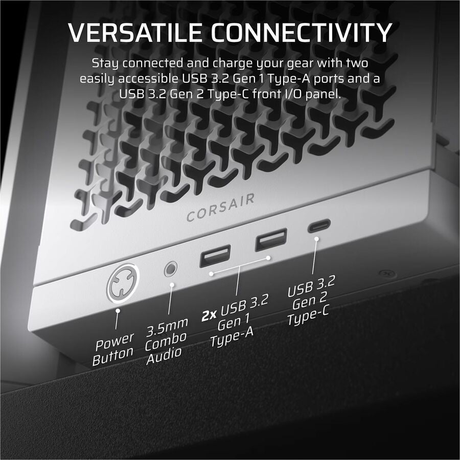 Alternate-Image9 Image for Corsair FRAME 4000D Modular Mid-Tower PC Case - White