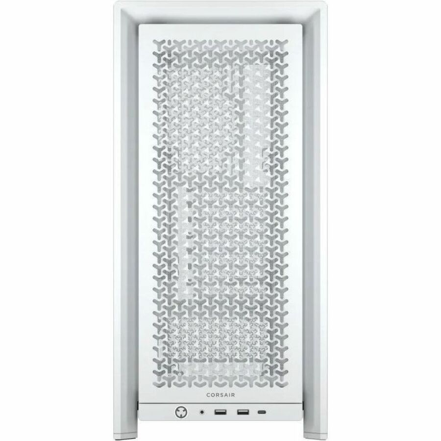 Front Image for Corsair FRAME 4000D Modular Mid-Tower PC Case - White