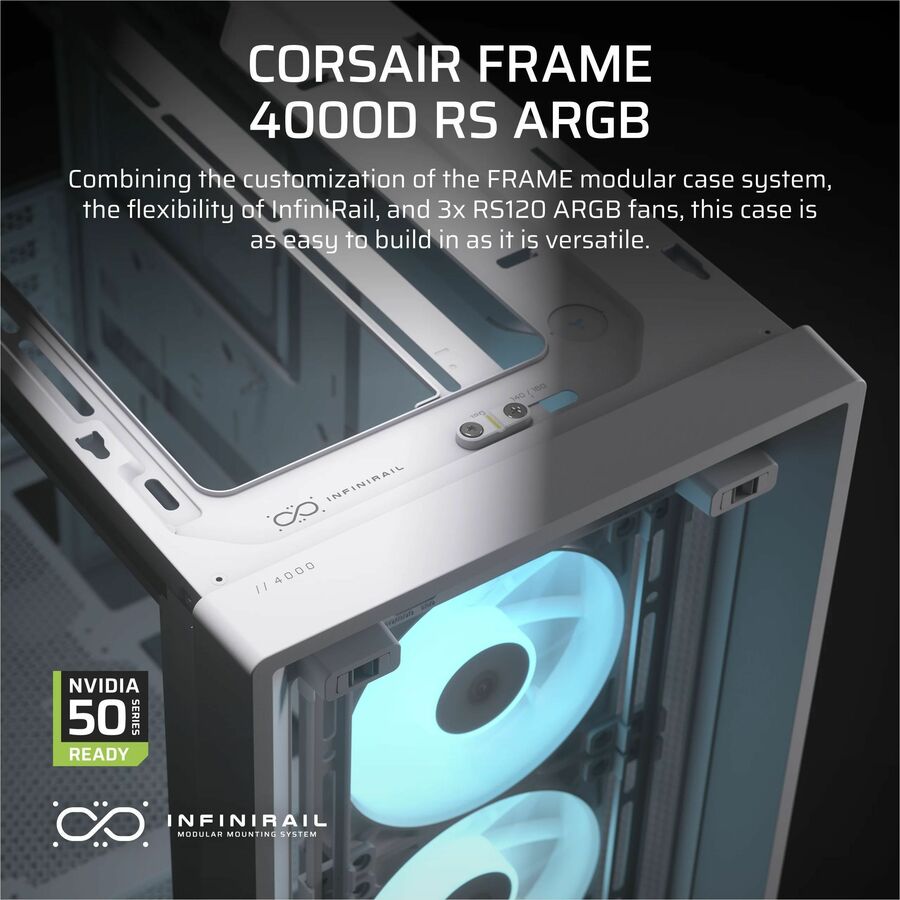Alternate-Image7 Image for Corsair FRAME 4000D RS ARGB Modular Mid-Tower PC Case - White