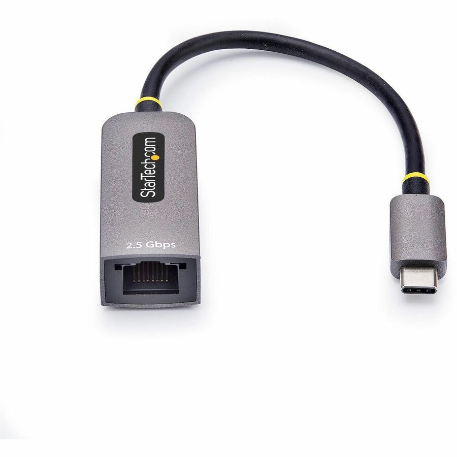 Alternate-Image2 Image for StarTech.com 2.5GbE USB-C to Ethernet Adapter, NBASE-T NIC, USB 3.0 Type-C 2.5/1G Multi Speed Network, USB 3.1 RJ45, Thunderbolt Compatible