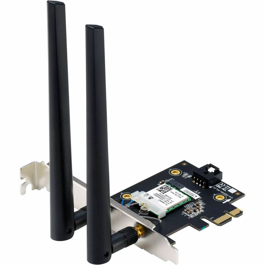 Left Image for Asus PCE-BE6500 IEEE 802.11be Bluetooth 5.4 Tri Band Wi-Fi/Bluetooth Combo Adapter for Desktop Computer, Motherboard -TAA-compliant