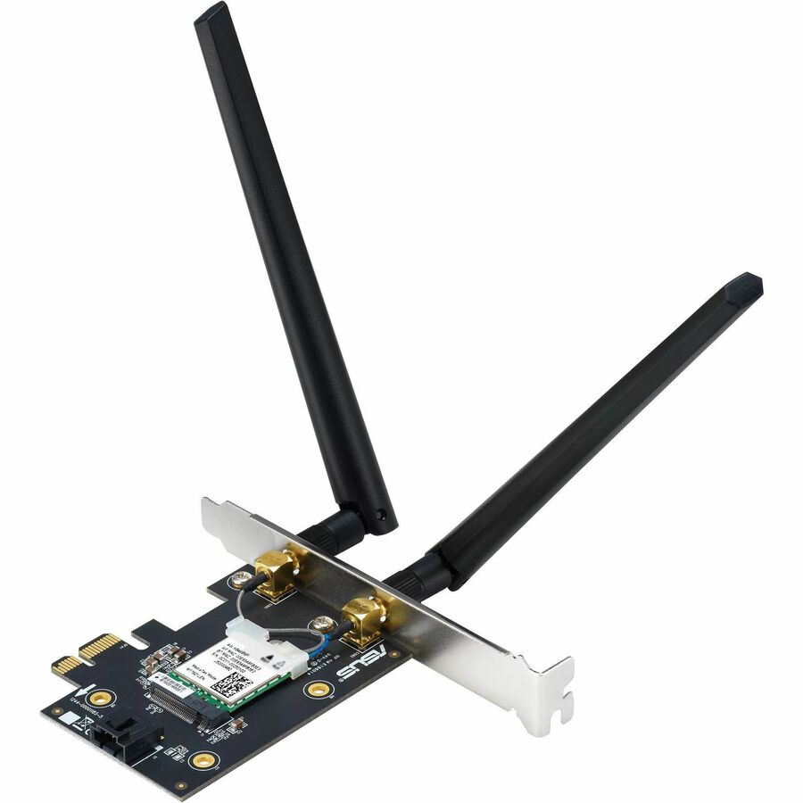 Right Image for Asus PCE-BE6500 IEEE 802.11be Bluetooth 5.4 Tri Band Wi-Fi/Bluetooth Combo Adapter for Desktop Computer, Motherboard -TAA-compliant