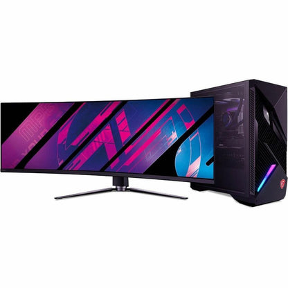 Alternate-Image3 Image for MSI MPG 491CQPX QD-OLED 49" Class Dual Quad HD (DQHD) Curved Screen Gaming OLED Monitor - 32:9 - Metallic Black