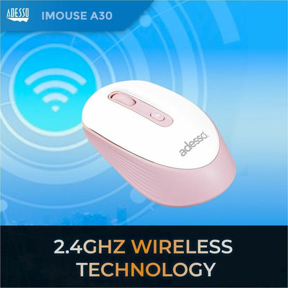 Alternate-Image9 Image for Adesso iMouse A30P Wireless Mouse with AI CoPilot Shortcut Button (Pink)