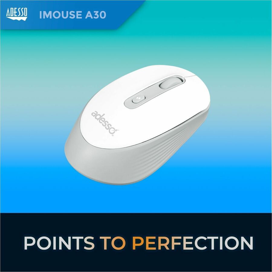 Alternate-Image7 Image for Adesso Wireless Mouse with AI CoPilot Shortcut Button (White)