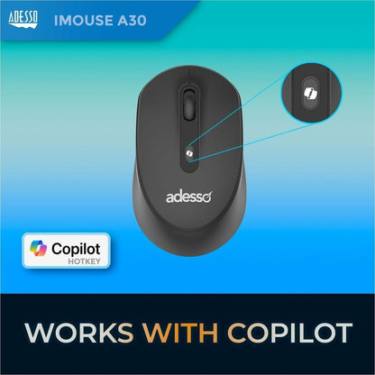 Alternate-Image5 Image for Adesso iMouse A30B Wireless Mouse with AI CoPilot Shortcut Button