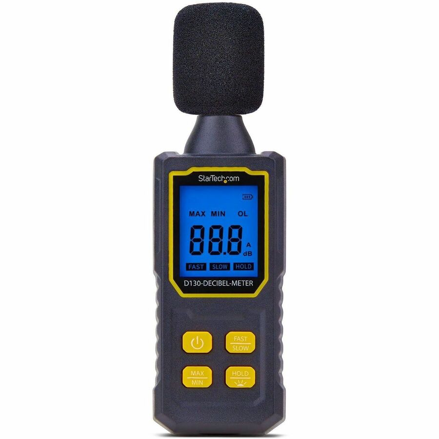 Alternate-Image2 Image for StarTech.com Handheld Digital Sound Meter w/Large LCD, Noise/Decibel Level Reader for Server Rooms/Offices, Audio Monitor, 30-130dBA Range