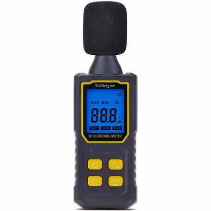 Alternate-Image2 Image for StarTech.com Handheld Digital Sound Meter w/Large LCD, Noise/Decibel Level Reader for Server Rooms/Offices, Audio Monitor, 30-130dBA Range