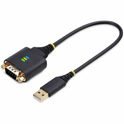 Main Image for StarTech.com 1ft (30cm) USB to Serial Adapter Cable, COM Retention, FTDI, DB9 RS232, Interchangeable DB9 Nuts/Screws, Windows/macOS/Linux