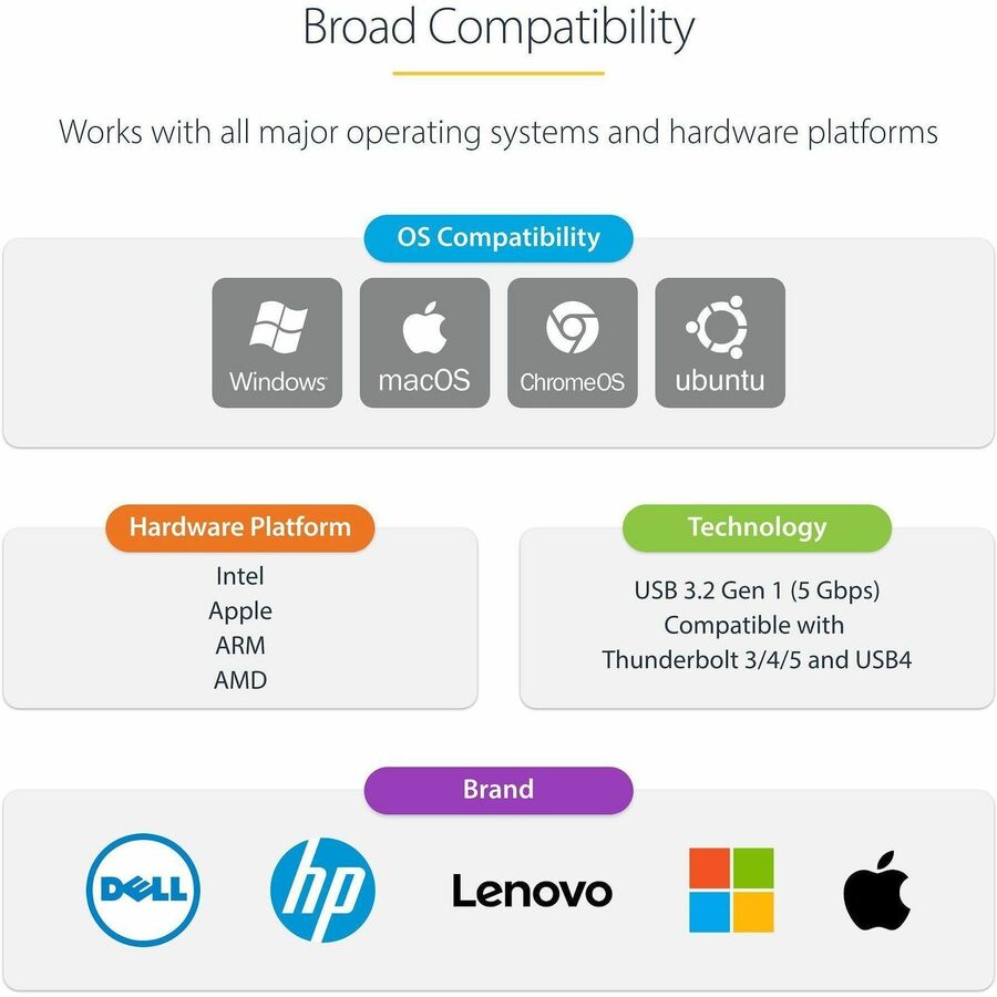 Alternate-Image3 Image for StarTech.com 2.5GbE USB-C to Ethernet Adapter, 100W PD Pass-Through, NBASE-T NIC, USB 3.0 Type-C 2.5/1G Multi Speed Network, USB 3.1 RJ45