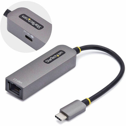 Main Image for StarTech.com 2.5GbE USB-C to Ethernet Adapter, 100W PD Pass-Through, NBASE-T NIC, USB 3.0 Type-C 2.5/1G Multi Speed Network, USB 3.1 RJ45