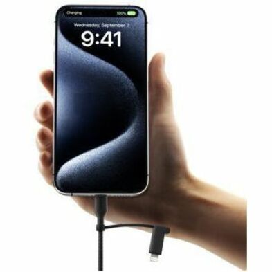 Alternate-Image9 Image for Belkin BoostCharge Pro 2-in-1 Cable with USB-C and Lightning Connector