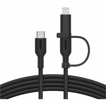 Alternate-Image1 Image for Belkin BoostCharge Pro 2-in-1 Cable with USB-C and Lightning Connector