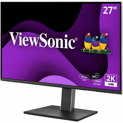 Left Image for ViewSonic VG2758-2K 27 Inch 1440p IPS Docking Monitor with Advanced Ergonomics, 100W USB C, 5-port USB Hub, HDMI, DisplayPort, and Daisy Chain for Home and Office
