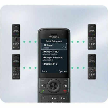 Alternate-Image9 Image for Yealink AX83H IP Phone - Cordless - Wi-Fi, Bluetooth - 5 Multiple Conferencing - Wall Mountable, Stand Mountable