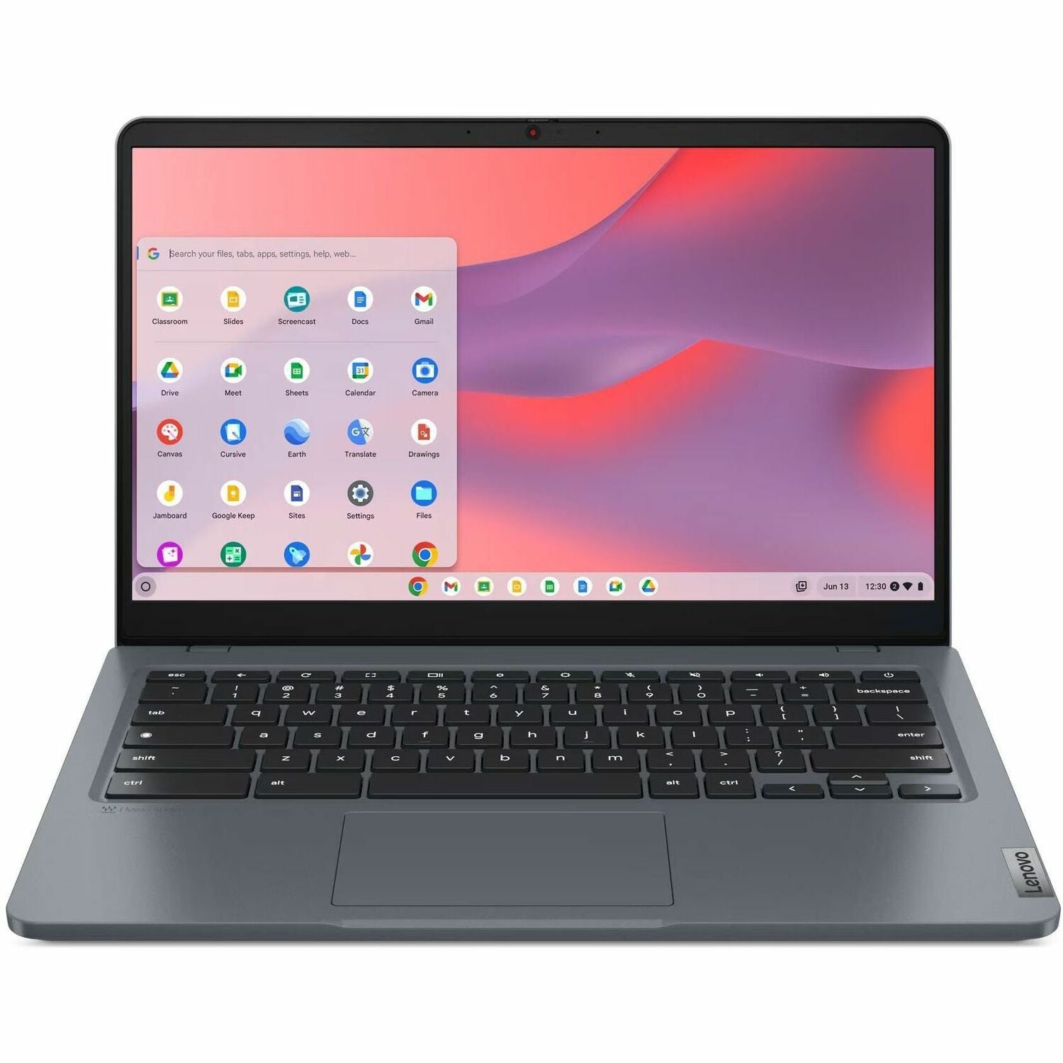 Main Image for Lenovo 14e Chromebook Gen 3 82W6003CUS 14" Touchscreen Chromebook - Full HD - Intel N-Series N100 - 8 GB - 64 GB Flash Memory - English Keyboard - Storm Gray