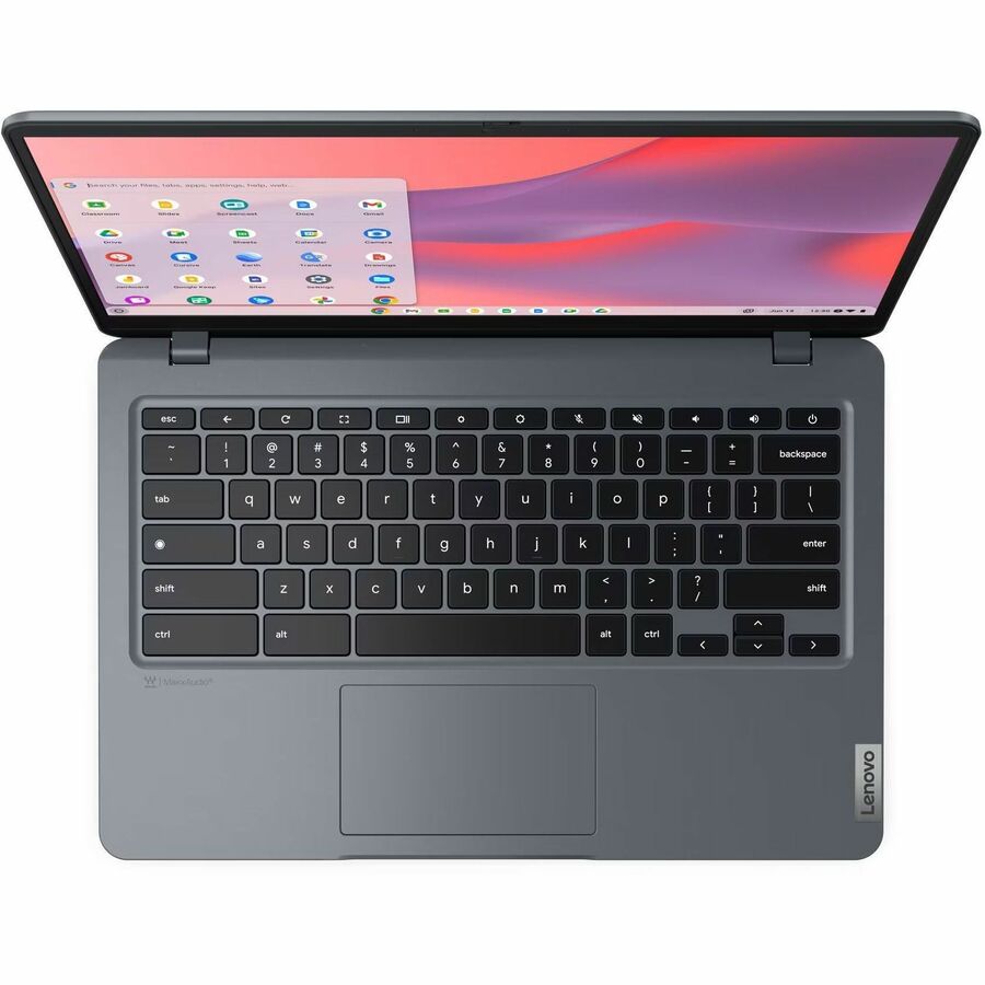 Alternate-Image3 Image for Lenovo 14e Chromebook Gen 3 82W6003DUS 14" Chromebook - Full HD - Intel N-Series N100 - 8 GB - 64 GB Flash Memory - English Keyboard - Storm Gray