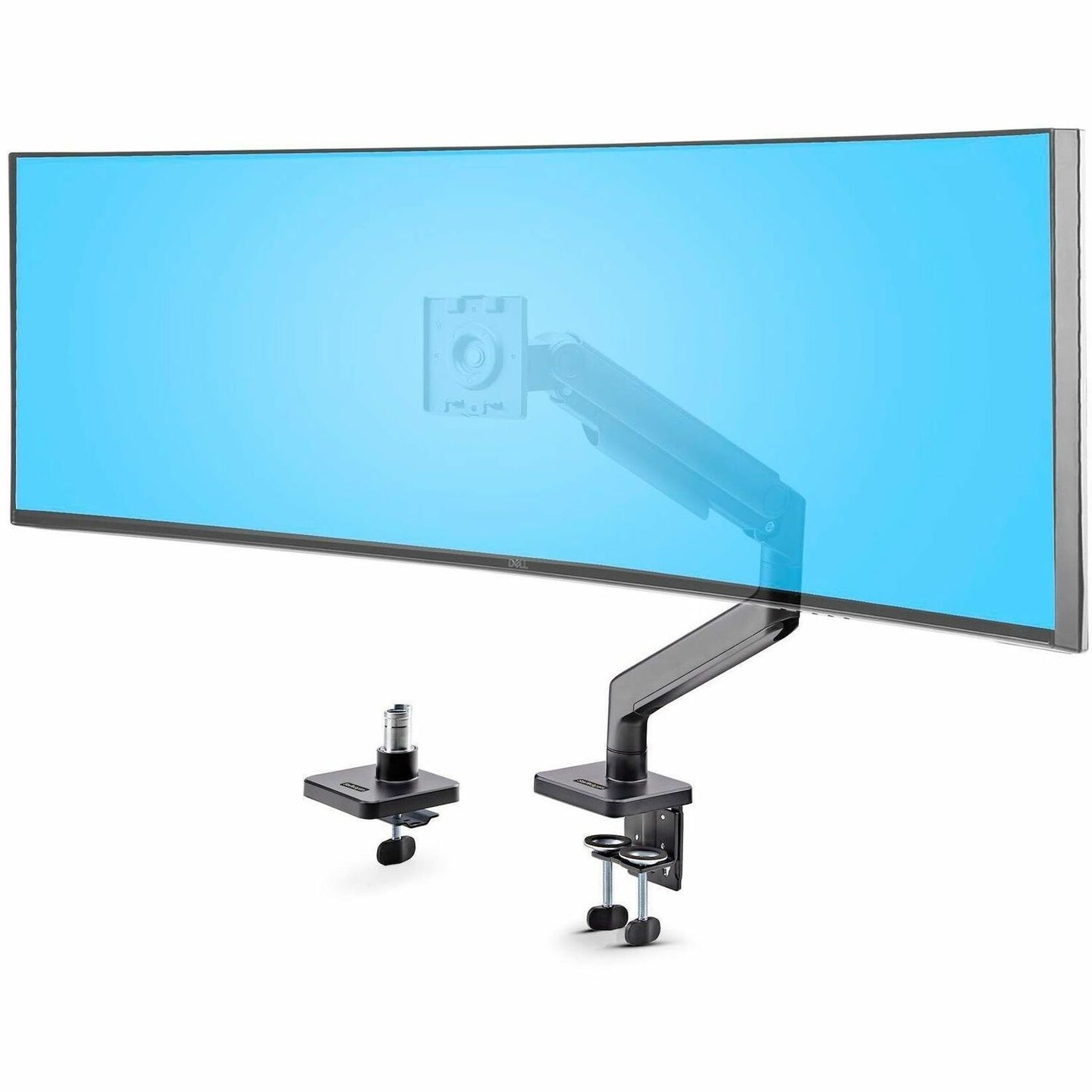 Main Image for StarTech.com Monitor Desk Mount for up to 49in 32:9 Ultrawide Curved Screen, Mechanical Spring Arm, C-Clamp/Grommet, Max Weight 44lb/20kg