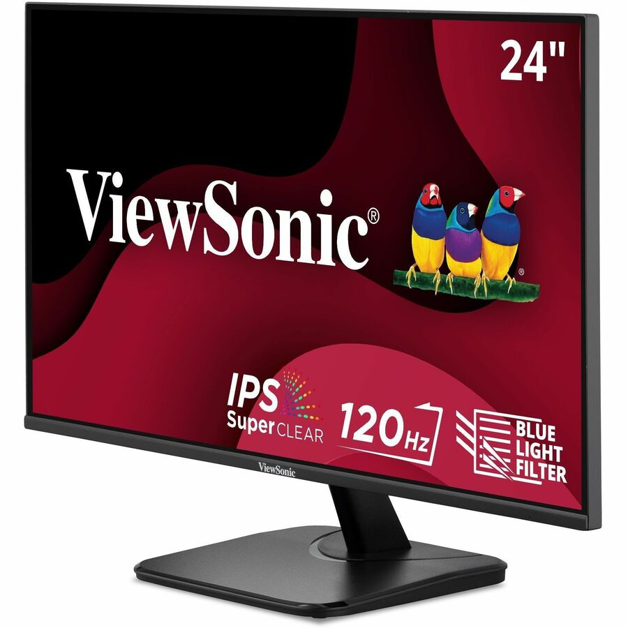 Alternate-Image1 Image for ViewSonic VA2456A-MHD 24 Inch IPS 1080p Monitor with 120Hz, Eye Care, HDMI, DisplayPort, and VGA Inputs for Home and Office