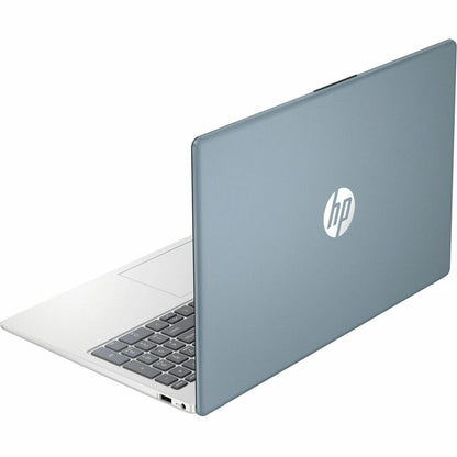 Top Image for HP 15.6" Notebook - HD - 1366 x 768 - (Intel N-Series N100 Quad-core (4 Core) - 4 GB Total RAM - 128 GB Flash Memory - Natural Silver, Moonlight Blue - Refurbished